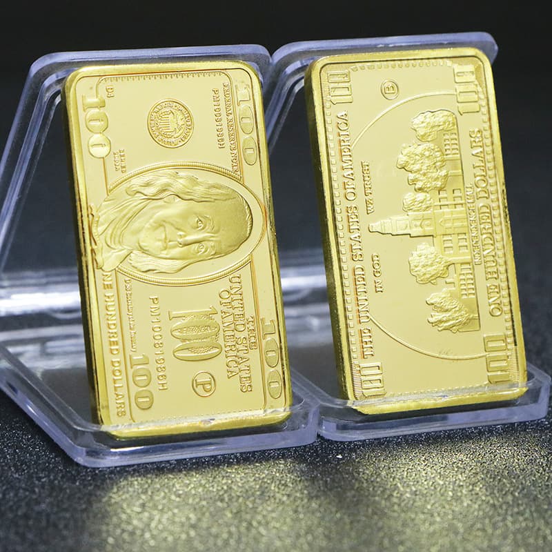 Bar, square commemorative coins, USA