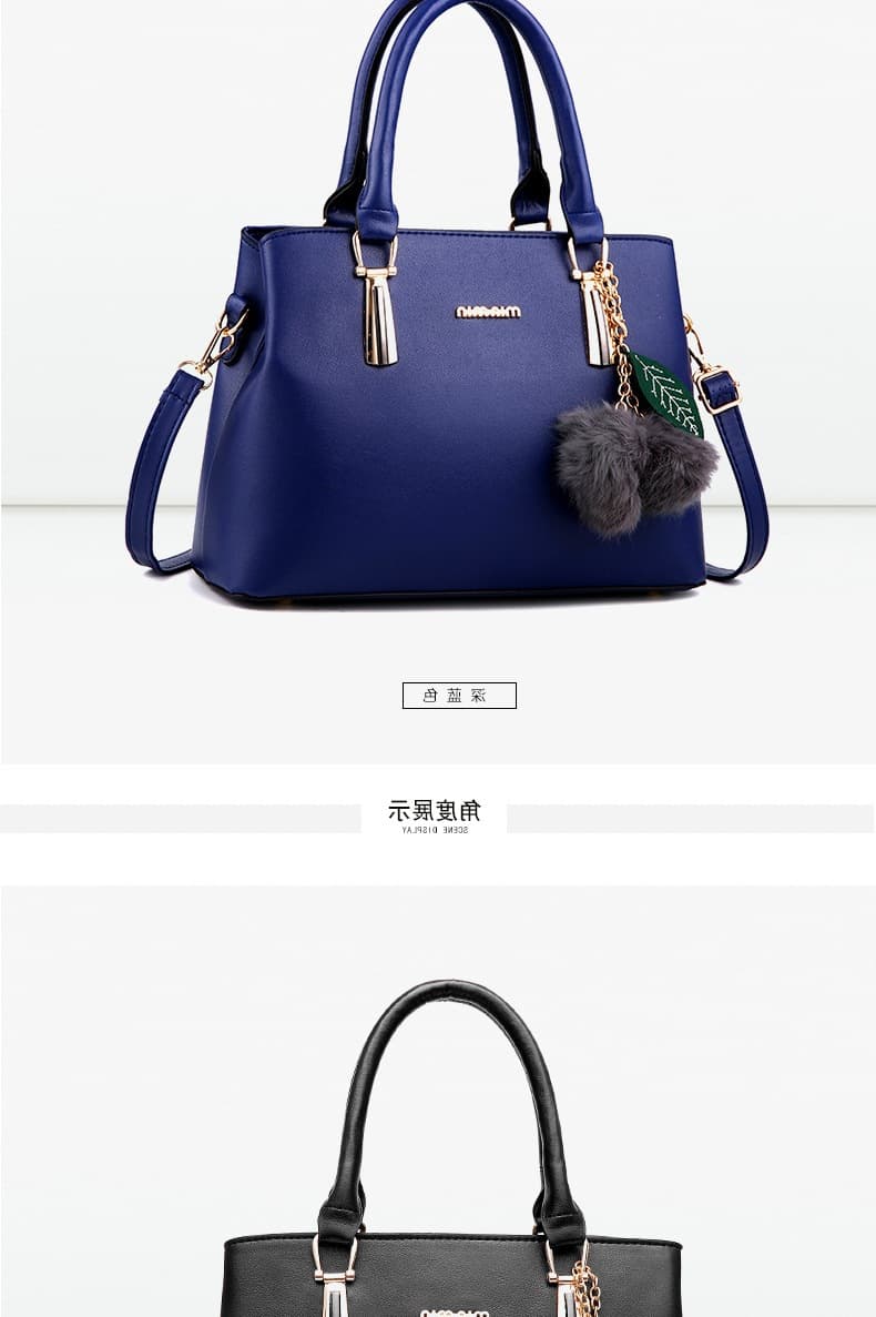Women's Casual Leather Handbag Shoulder Bag 5
