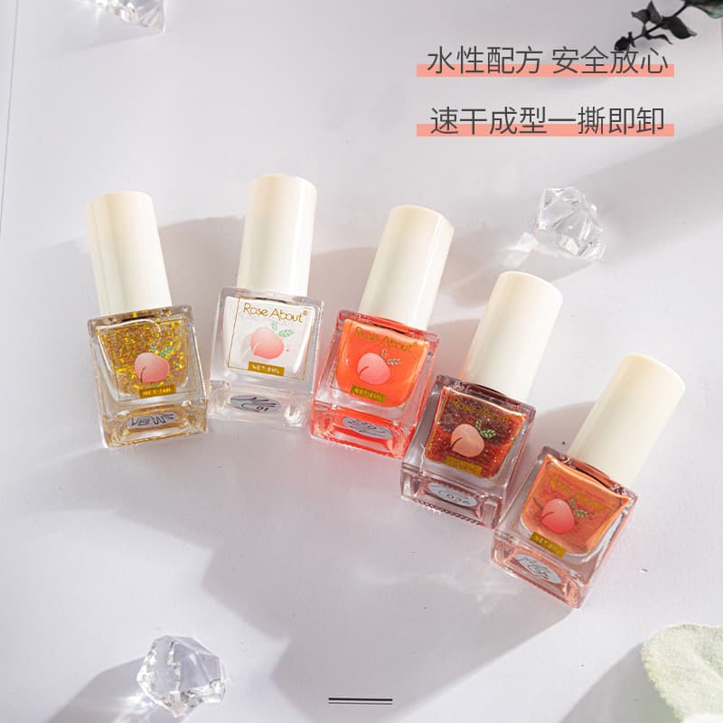 (Wholesale), translucent detachable transparent nail polish, no lamp dry, long-term effect, quick dry, (Physicals) 3