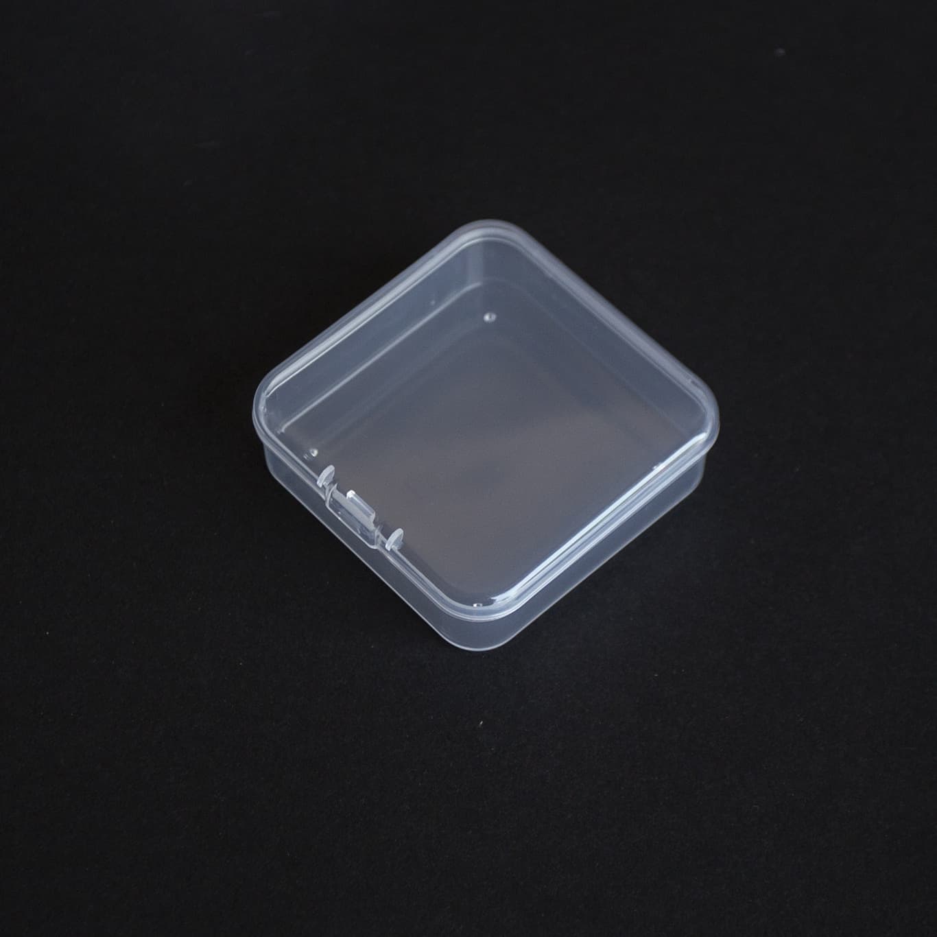 6.5cm square PP box small box transparent plastic box parts industrial product small product packaging plastic box