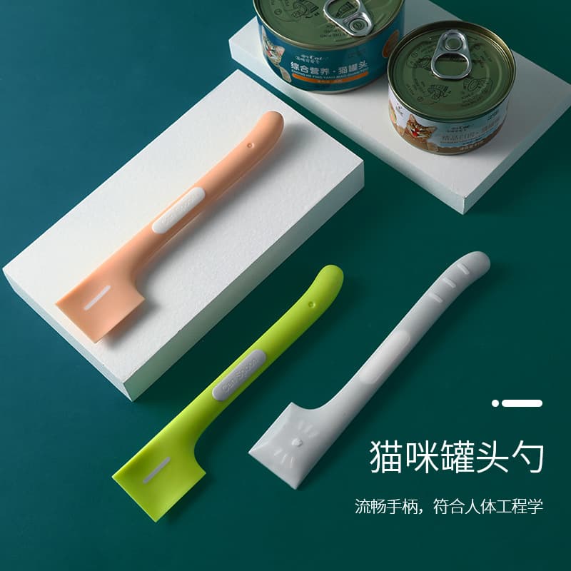 Cat canned spoon, dog wet food pet feeding stirring long handle cat canned canned pet canned pet spoon