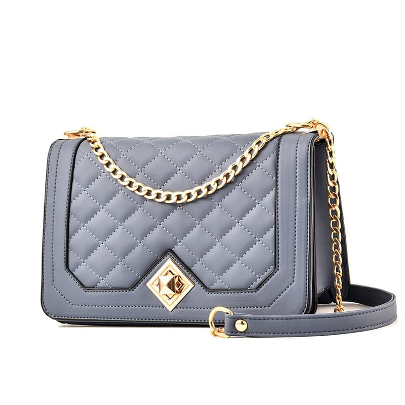 Shoulder bag, one-shoulder bag with diamond pattern, fashionable bag strap, Korean style, Chanel style, chain bag 3