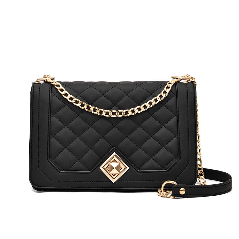 Shoulder bag, one-shoulder bag with diamond pattern, fashionable bag strap, Korean style, Chanel style, chain bag 5