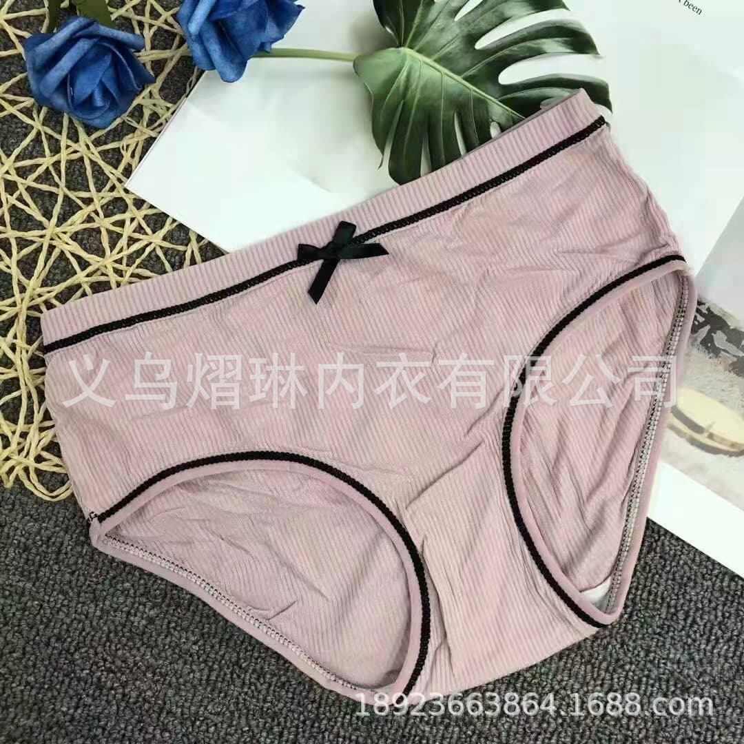 Women's Ribbed Triangle Panties Wholesale 4