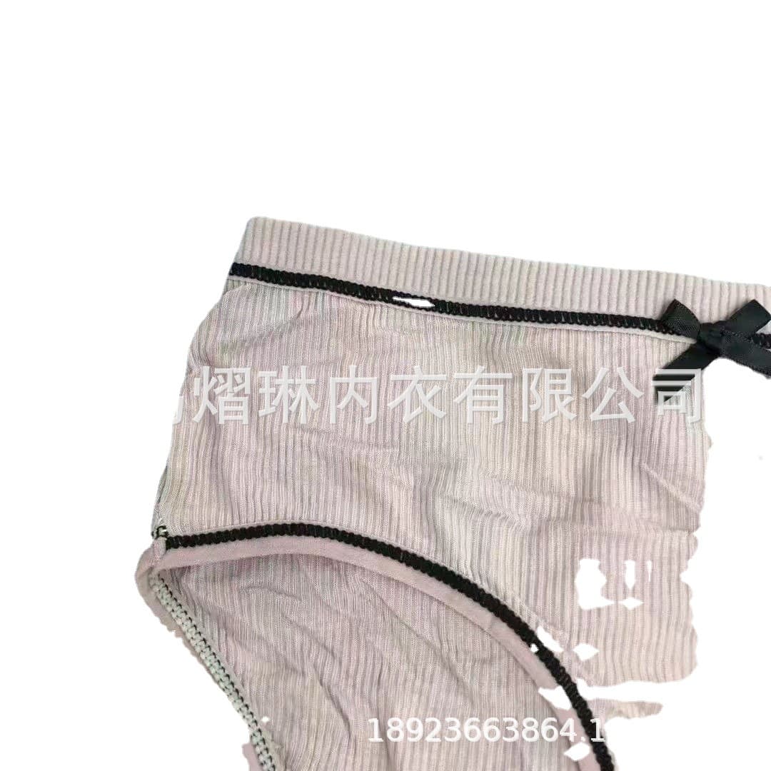 Women's Ribbed Triangle Panties Wholesale 5