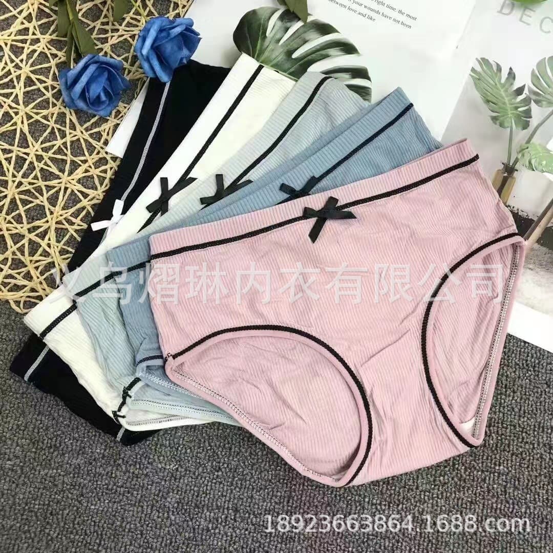 Women's Ribbed Triangle Panties Wholesale 6