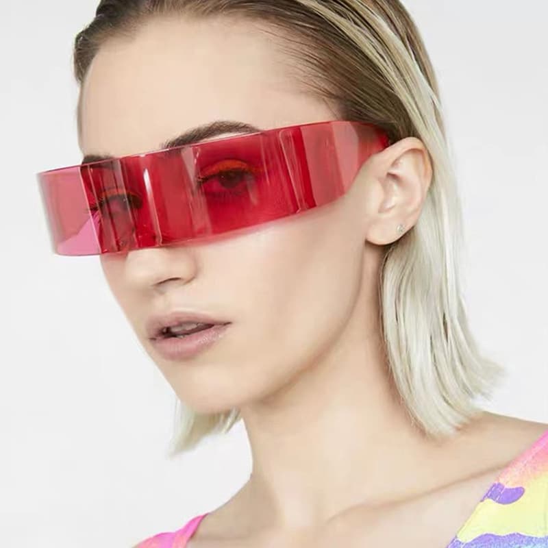 Cyberpunk Future Technology Sensory Glasses Science Fiction Anti -Light Mirror LED Buni Ins Male Study Net Red Female Bar 4