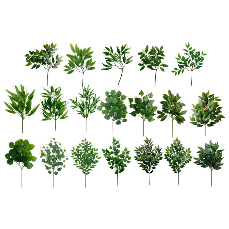 (Cross-border trading), green artificial leaves for home use, artificial plants 5