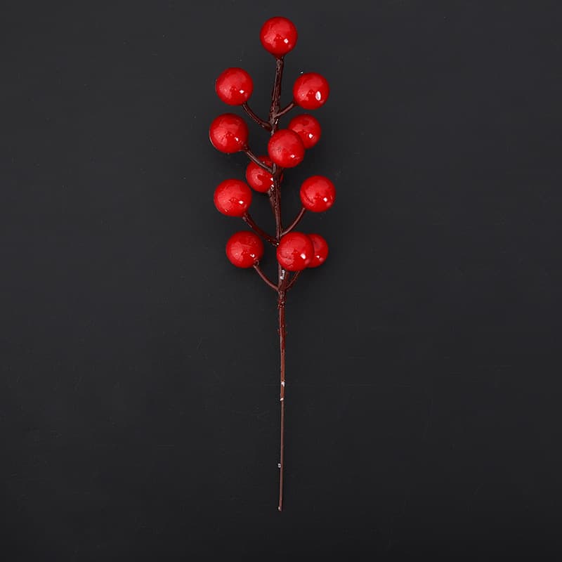 Simulation Hong Guozi New Year Acacia Bean Red Bean Red Bean Red Bean Fruit Fruit Fake Fake Flower Flower Auspicious Fruit Winter Qing Yin Wholesale 4