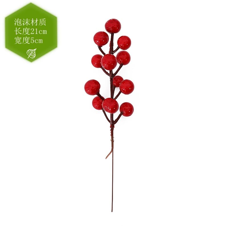 Simulation Hong Guozi New Year Acacia Bean Red Bean Red Bean Red Bean Fruit Fruit Fake Fake Flower Flower Auspicious Fruit Winter Qing Yin Wholesale 5
