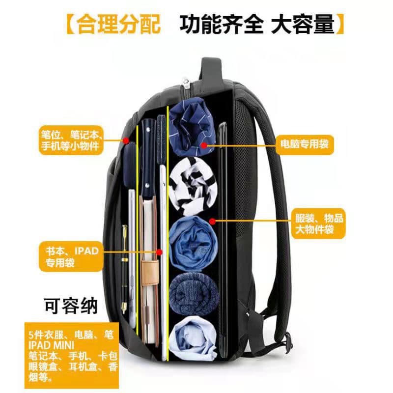 Capacious school bag for students, trend backpack, laptop, direct factory sales, Korean style, for secondary school, business version 3
