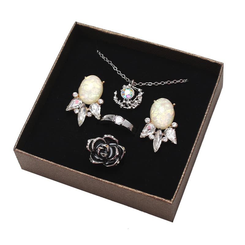 Ring, necklace, chain, set, storage system, jewelry, organizer bag, gift box, (Physicals) 5