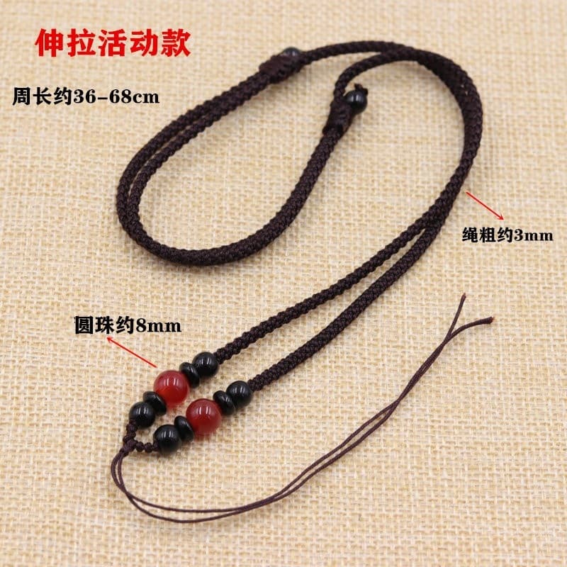 DIY Pendant, agate emerald strap, necklace cord for men and women, women's style 4