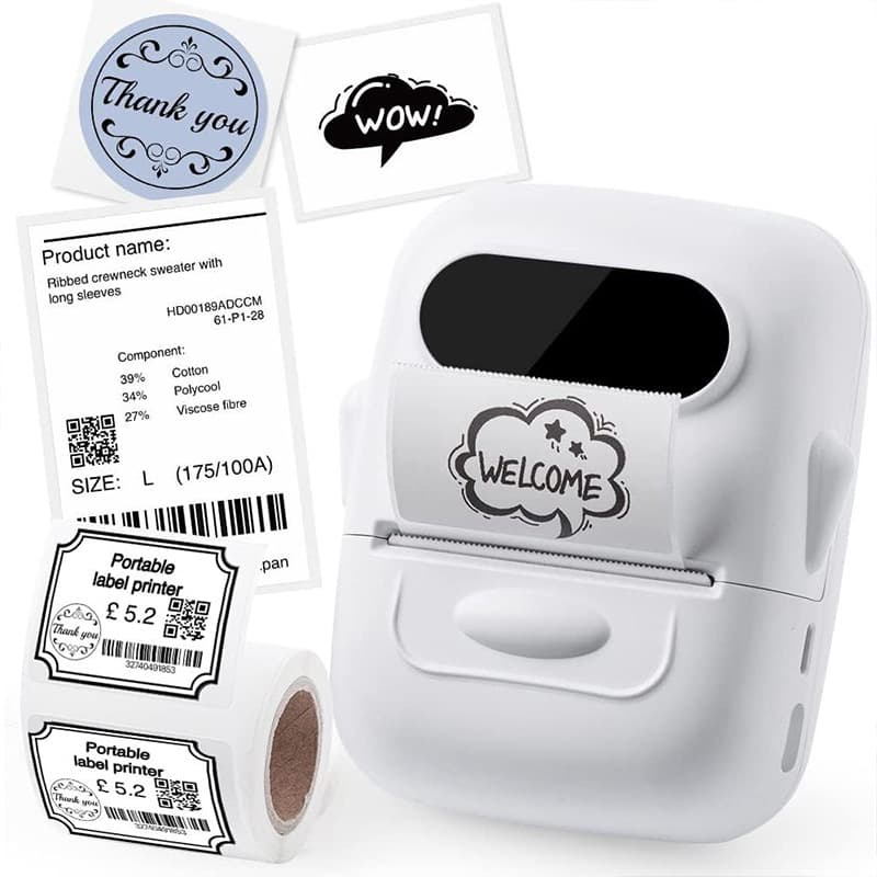 P50 Bluetooth Thermal Barcode Label Printer Factory InklessLabelPrinter Label Machine 2