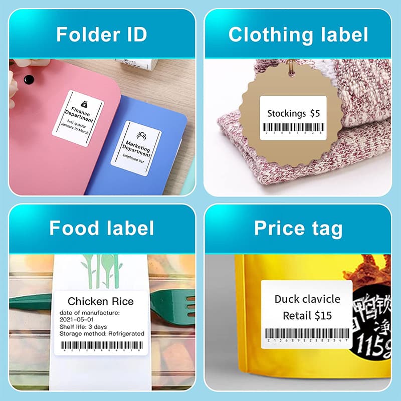 P50 Bluetooth Thermal Barcode Label Printer Factory InklessLabelPrinter Label Machine 3