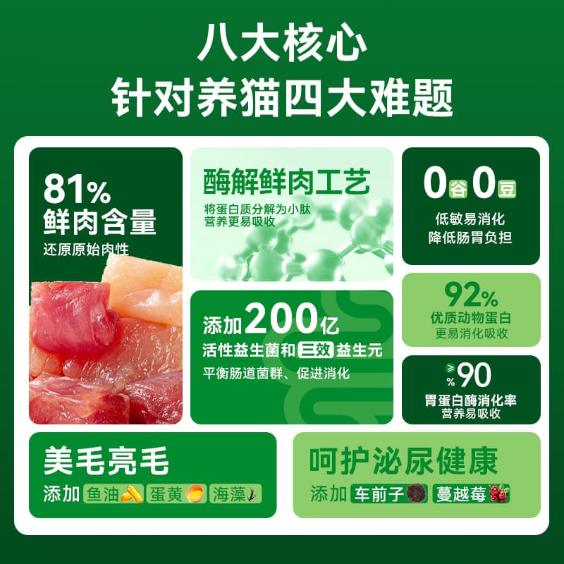 Laughing Pet Source Factory full-price cat food for adult cats and kittens, fresh meat, hypoallergenic cat food, cattery, multi-cat family trial wholesale 2