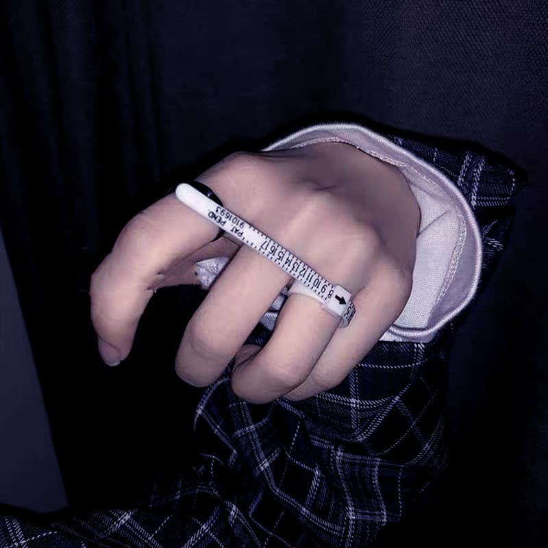 Cross-border ins US size ring measurement belt ring ring ruler finger size measurement soft ruler finger circumference measuring device universal 2