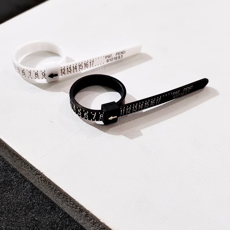 Cross-border ins US size ring measurement belt ring ring ruler finger size measurement soft ruler finger circumference measuring device universal 3