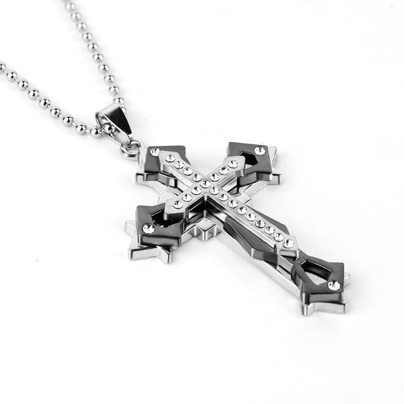 (Wholesale), men's fashionable accessory, black pendant, necklace, Collection Year 2026, European style 3