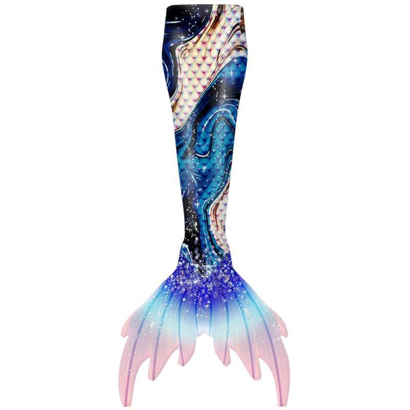 Summer children's swimwear, tube top, small princess costume, "fish tail" cut 3