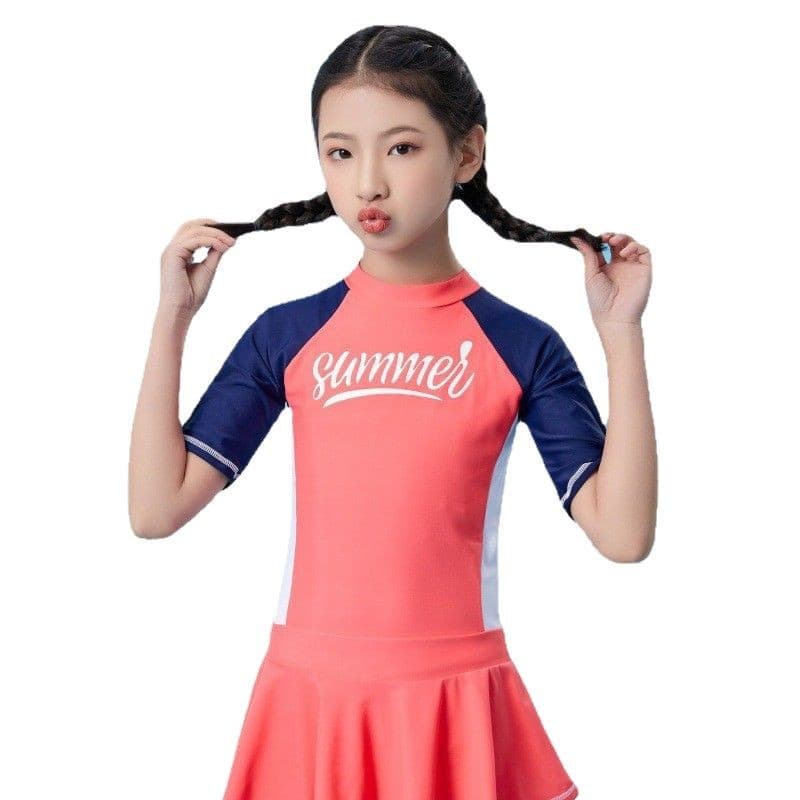 Children's swimwear for swimming for students, for teenagers, sun protection 5