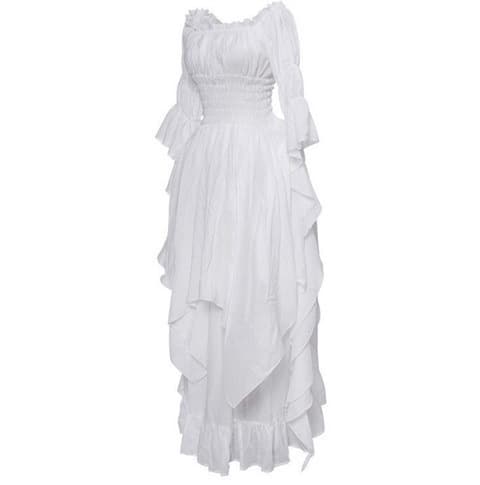 Lace megaphone, retro dress with sleeves, small princess costume, Gothic, cosplay, graduation party, princess style 3
