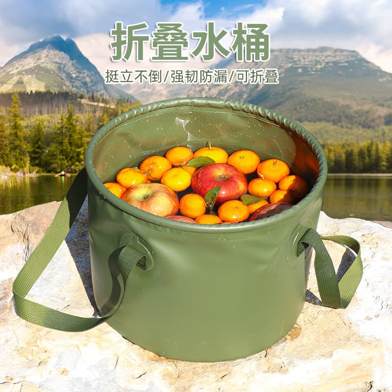 Handheld big washbasin for traveling, bucket for camping