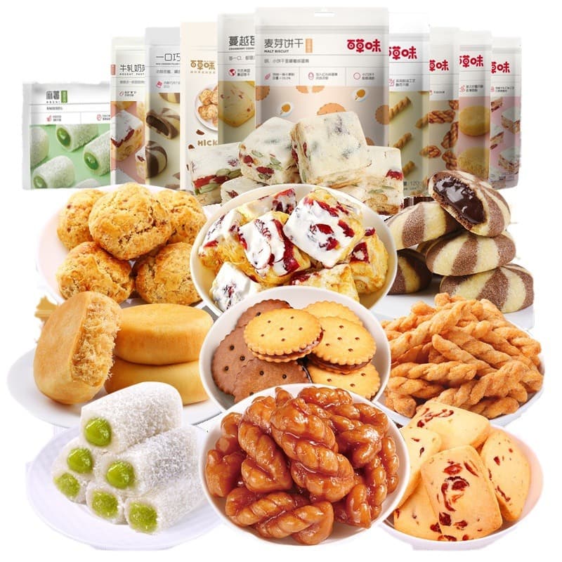 Baicao Flavor Mochi Bread, Meat Waffles, Cranberry Cookies, Wholesale Pastries and Snacks, Dropshipping 4