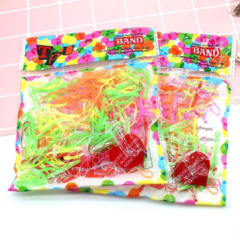 Children's disposable hair rope, hair accessory, pack, base rubber rings, material 2