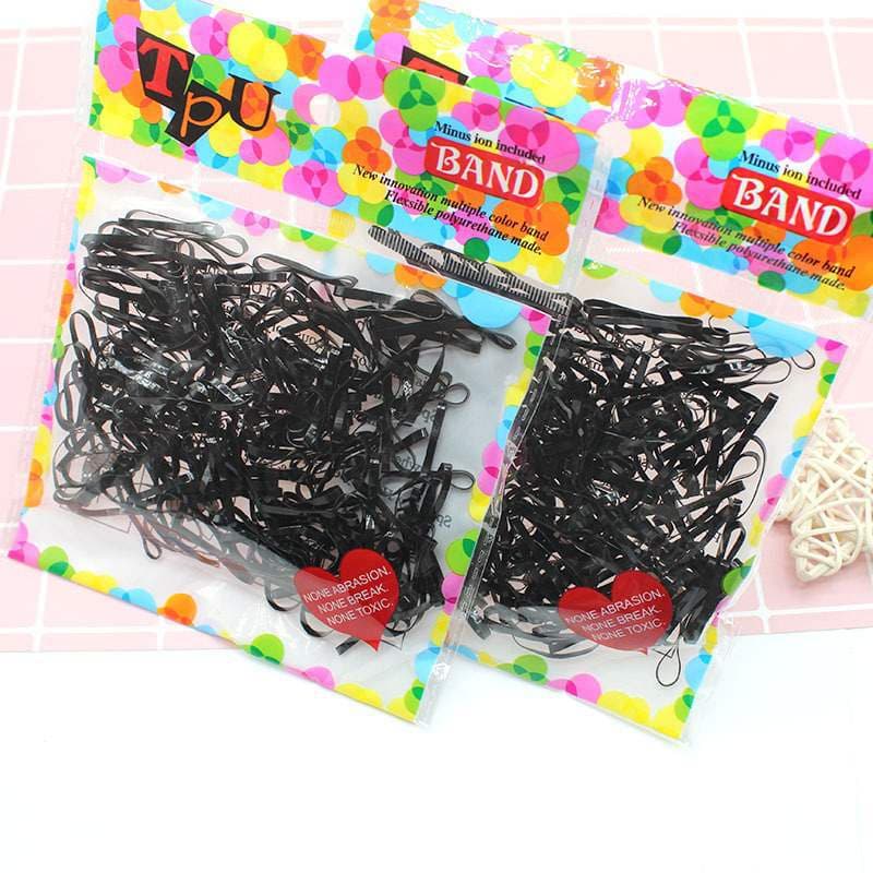 Children's disposable hair rope, hair accessory, pack, base rubber rings, material 3