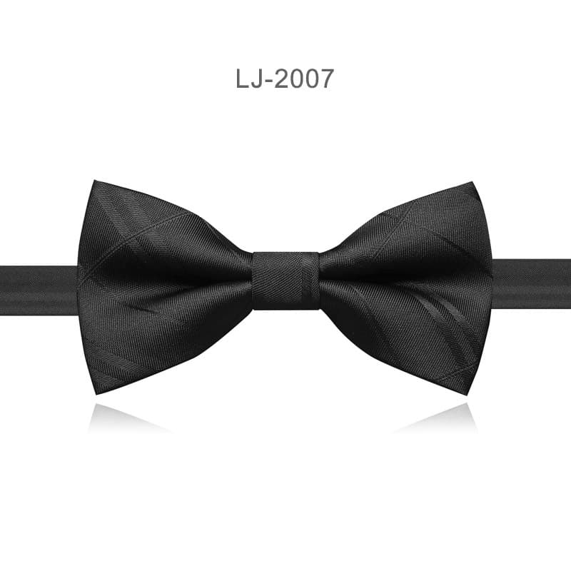 Bow tie, burgundy black shirt English style with bow, Korean style 3