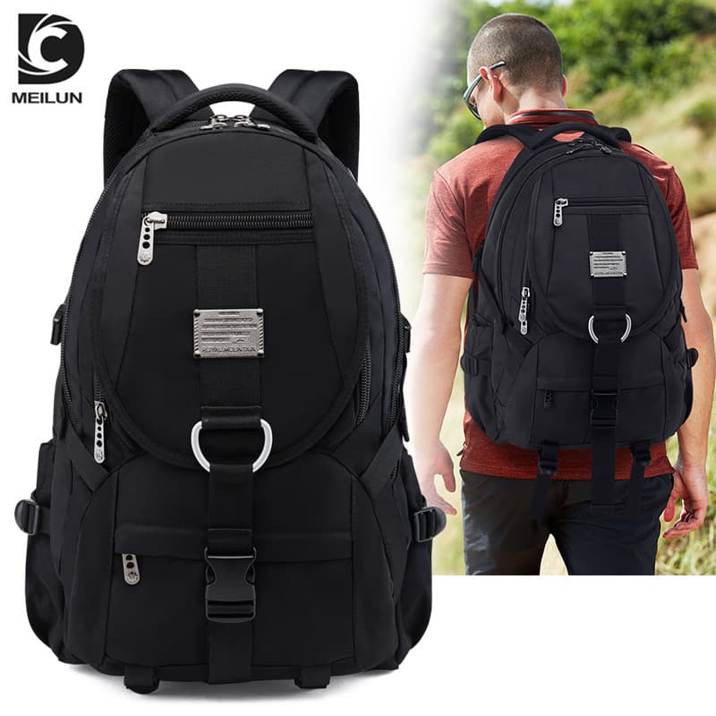Big capacious travel backpack, durable school bag, oxford cloth
