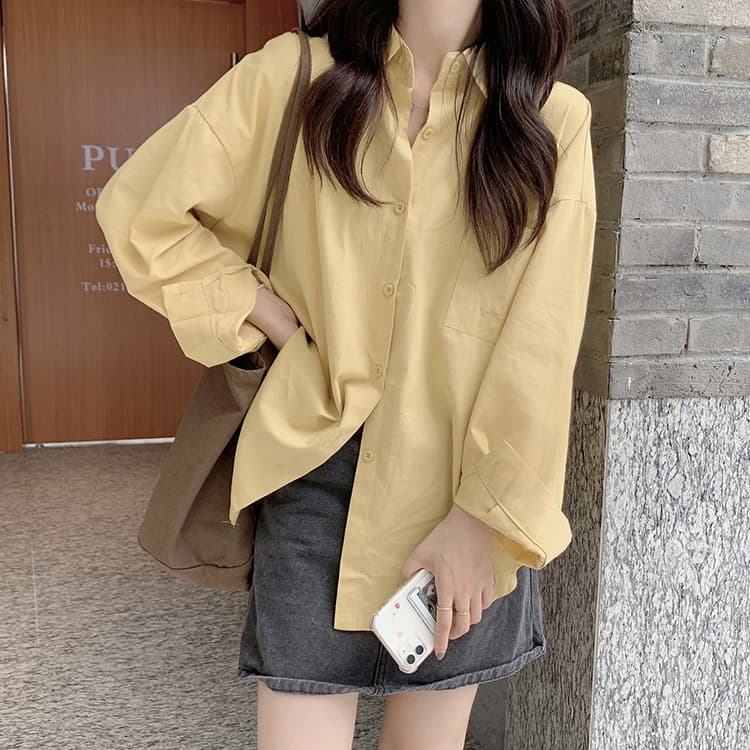 Fuchsia autumn shirt, long-sleeve, jacket, oversize, for teenagers 4