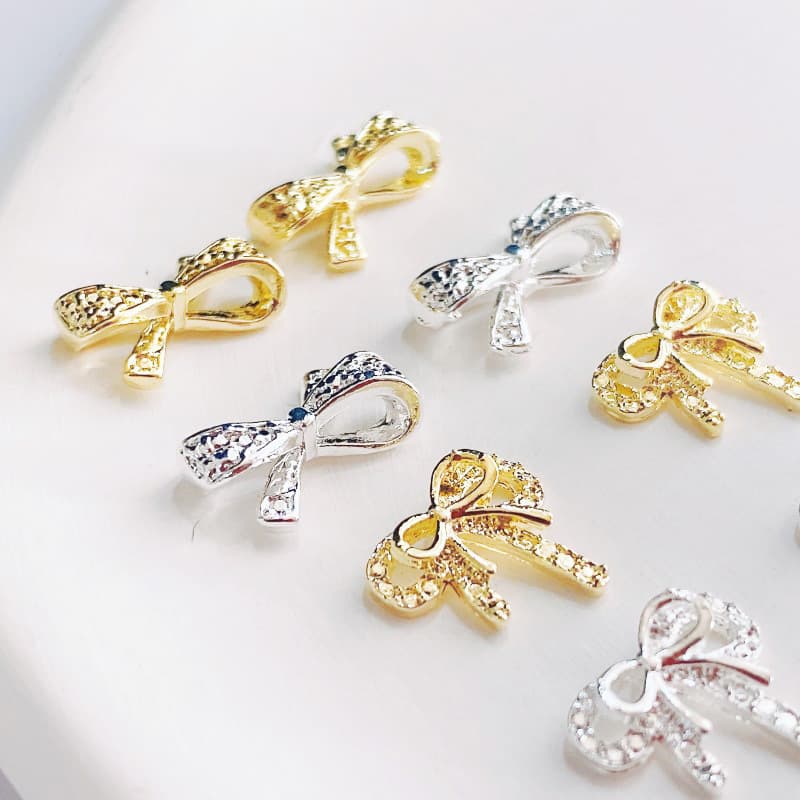 Nail decoration, jewelry with bow, accessory, three dimensional accessories, internet celebrity 2