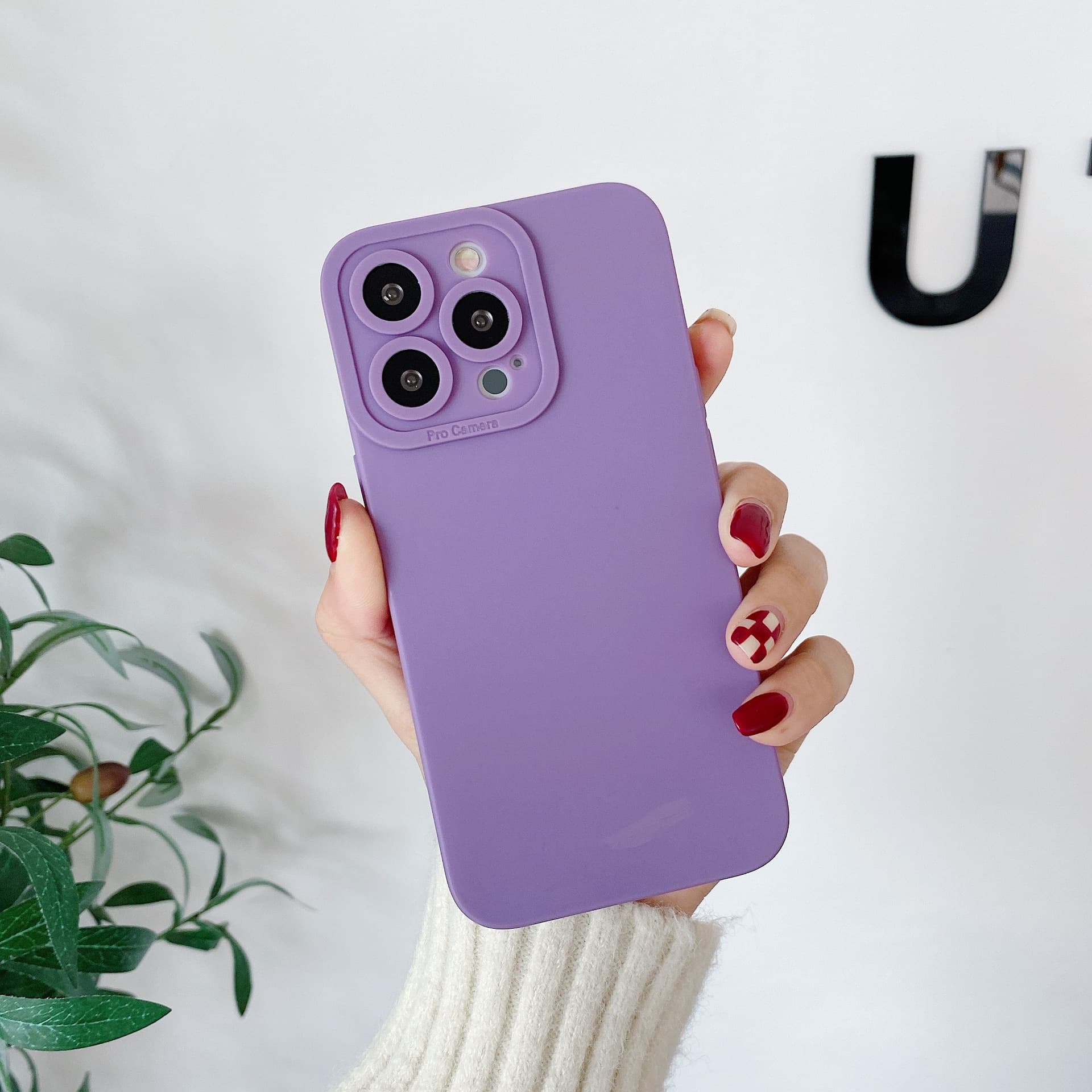 Apple, compatible iPhone 13, phone case, purse, solid color mobile phone, iphone 2