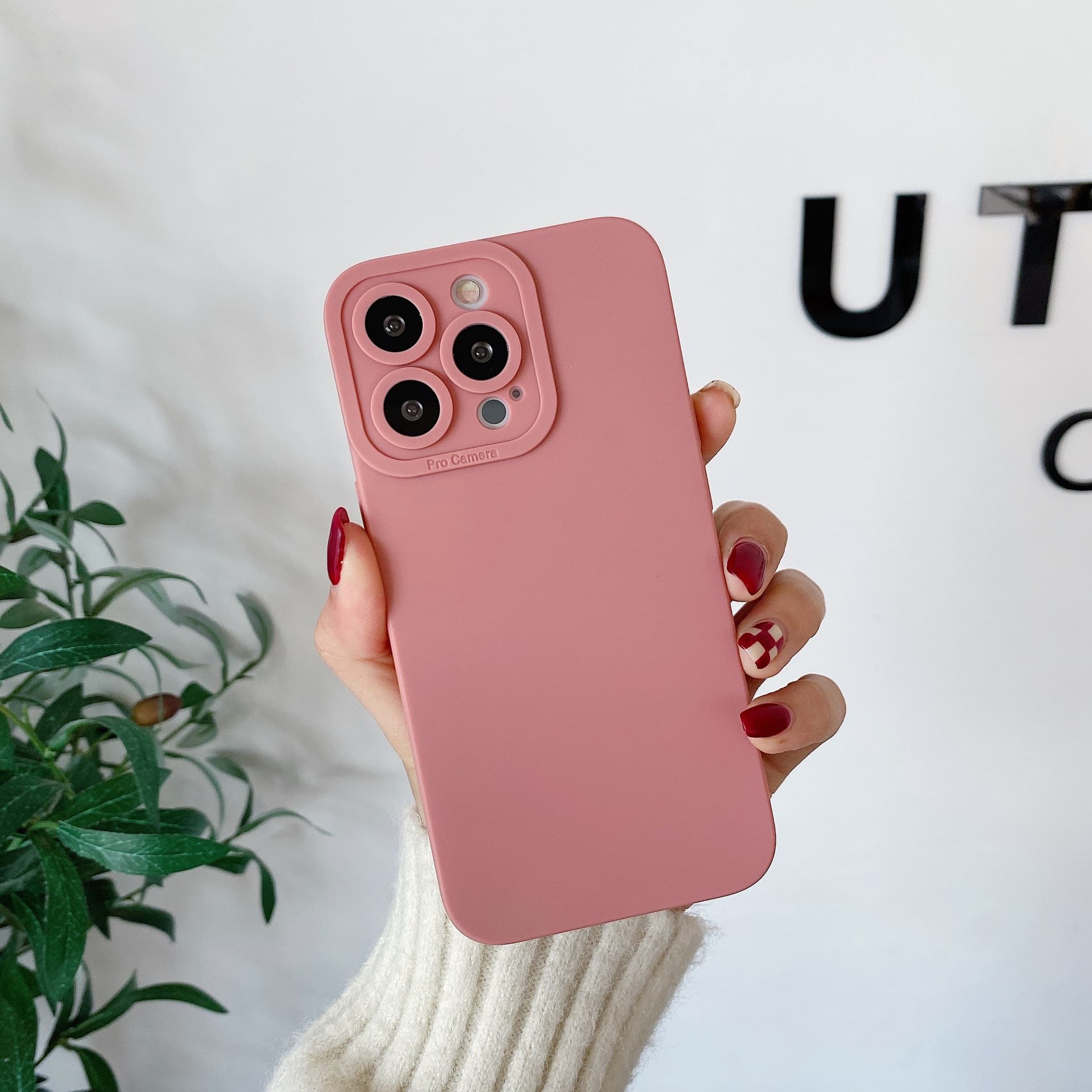 Apple, compatible iPhone 13, phone case, purse, solid color mobile phone, iphone 4