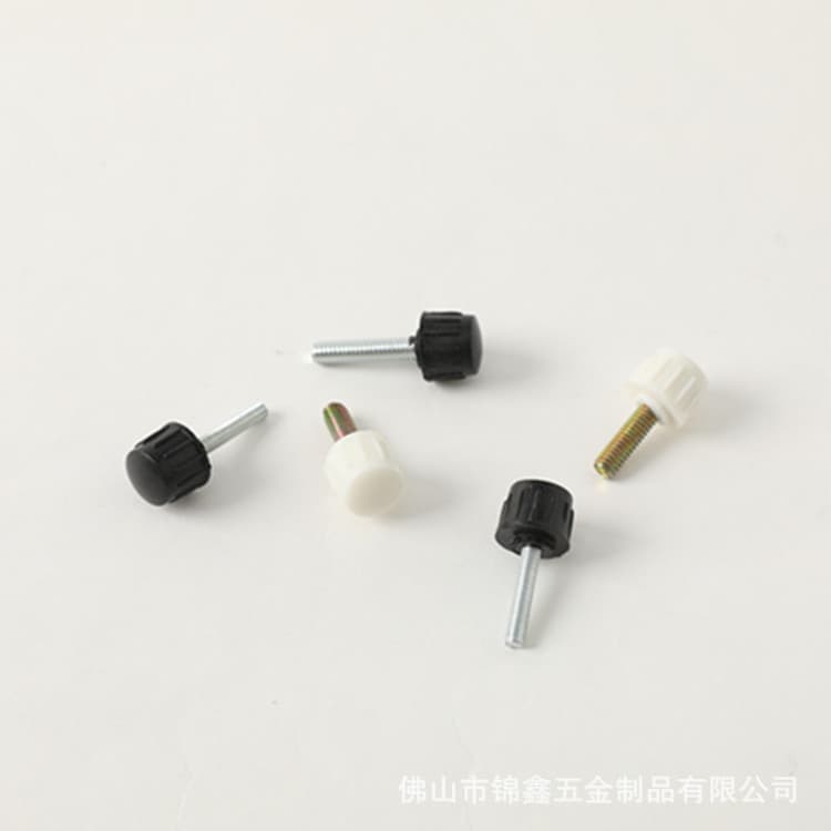 Manufacturer cross slot plastic head twist screw computer case adjustment screw handle hand twist screw M4 3