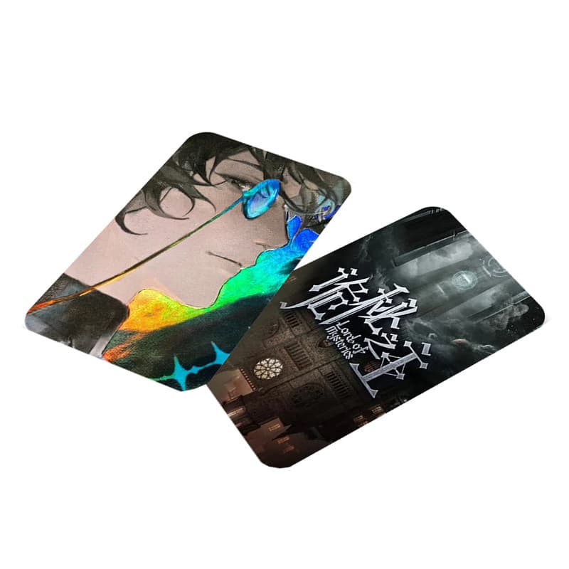 Card customization reverse white porcelain photo-engraved small card The Lord of Mysteries collectible flash cards animation game peripheral laser cards 5