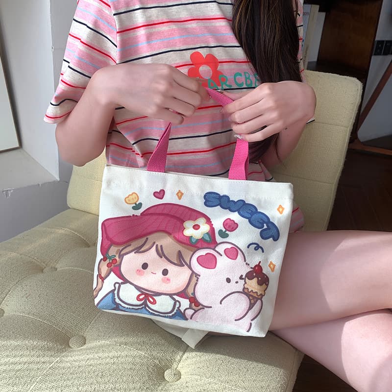 (Wholesale), cartoon shopping bag, cute small bag, Korean style 2