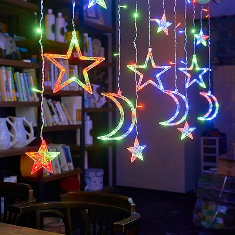 LED star lights, small colored lights, flashing lights, string lights, baby's breath, bedroom decoration, birthday arrangement, light strips indoor 2