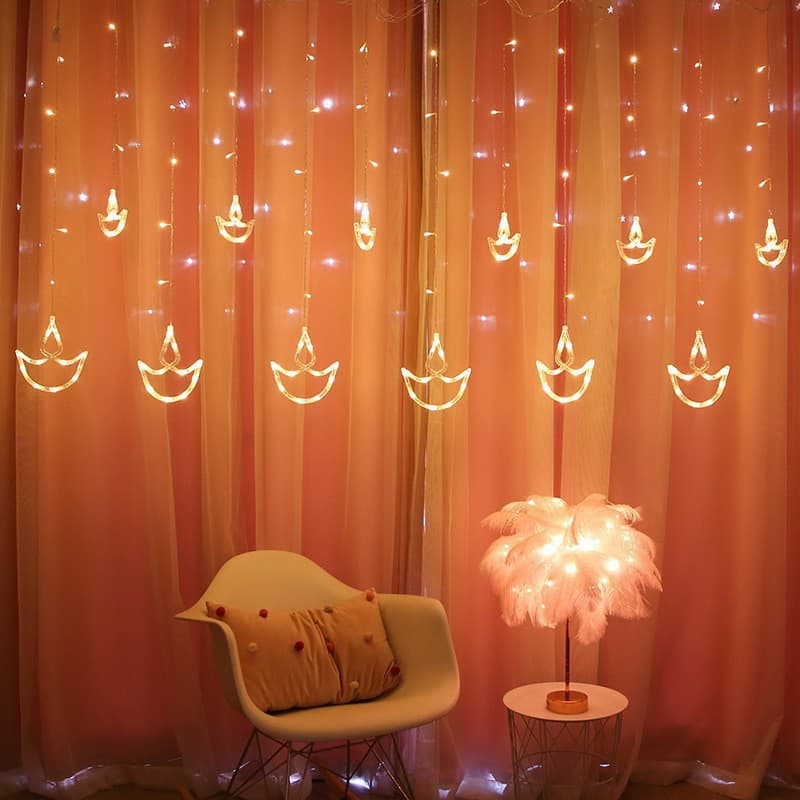 LED star lights, small colored lights, flashing lights, string lights, baby's breath, bedroom decoration, birthday arrangement, light strips indoor 6