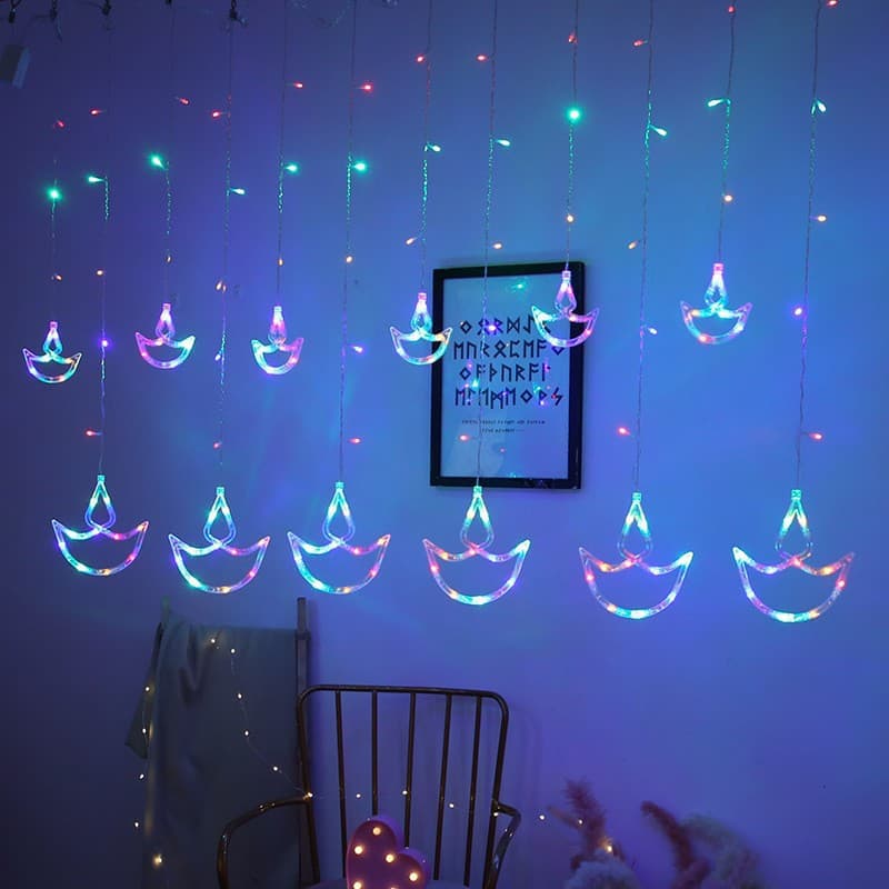 LED star lights, small colored lights, flashing lights, string lights, baby's breath, bedroom decoration, birthday arrangement, light strips indoor 7