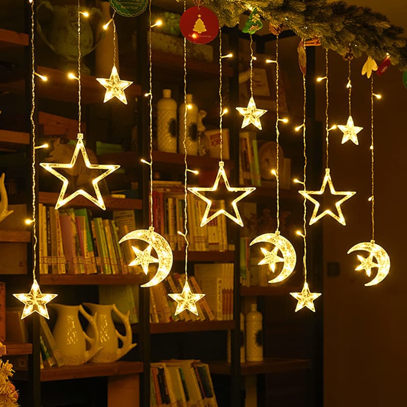 LED star lights, small colored lights, flashing lights, string lights, baby's breath, bedroom decoration, birthday arrangement, light strips indoor 9