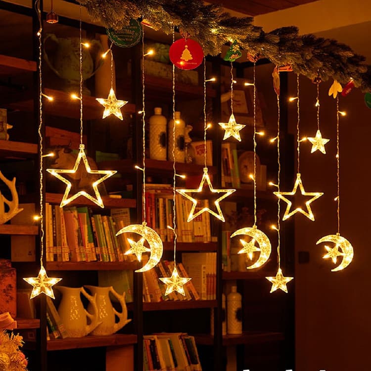 LED star lights, small colored lights, flashing lights, string lights, baby's breath, bedroom decoration, birthday arrangement, light strips indoor
