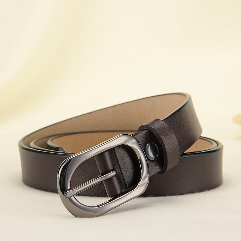(Cross-border trading), (Wholesale), leather belt, metal trousers, women's style, genuine leather, light luxury style 4