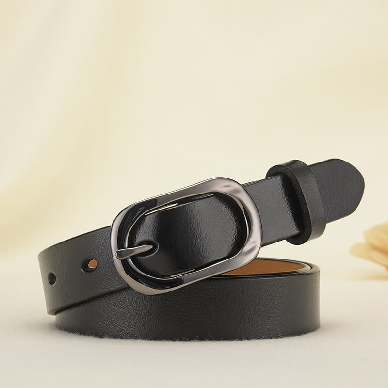 (Cross-border trading), (Wholesale), leather belt, metal trousers, women's style, genuine leather, light luxury style