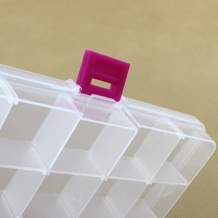 Posture box 15 compartments detachable transparent PP plastic box parts box product jewelry component packaging box fishing gear storage box 2