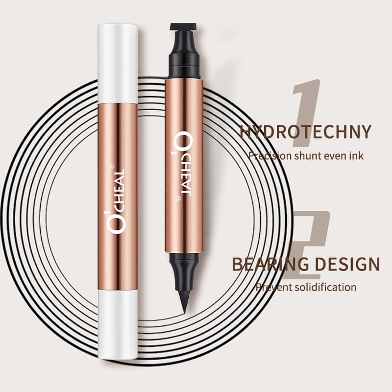 (Cross-border trading), double-sided triangular seal, waterproof dense eye pencil, long-term effect, no smudge, for beginners 2