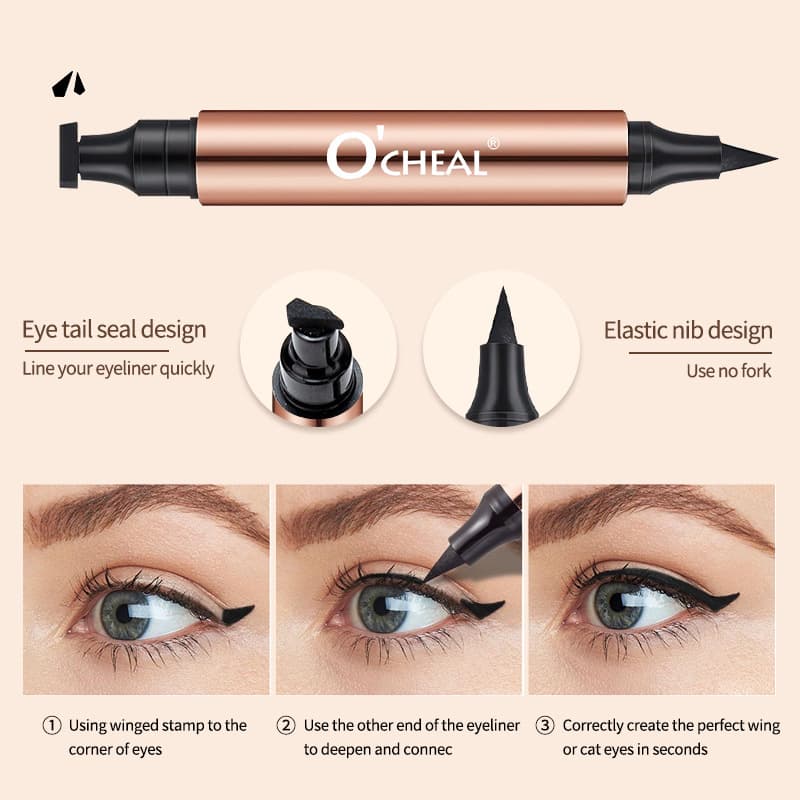 (Cross-border trading), double-sided triangular seal, waterproof dense eye pencil, long-term effect, no smudge, for beginners 4