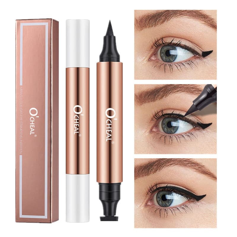 (Cross-border trading), double-sided triangular seal, waterproof dense eye pencil, long-term effect, no smudge, for beginners